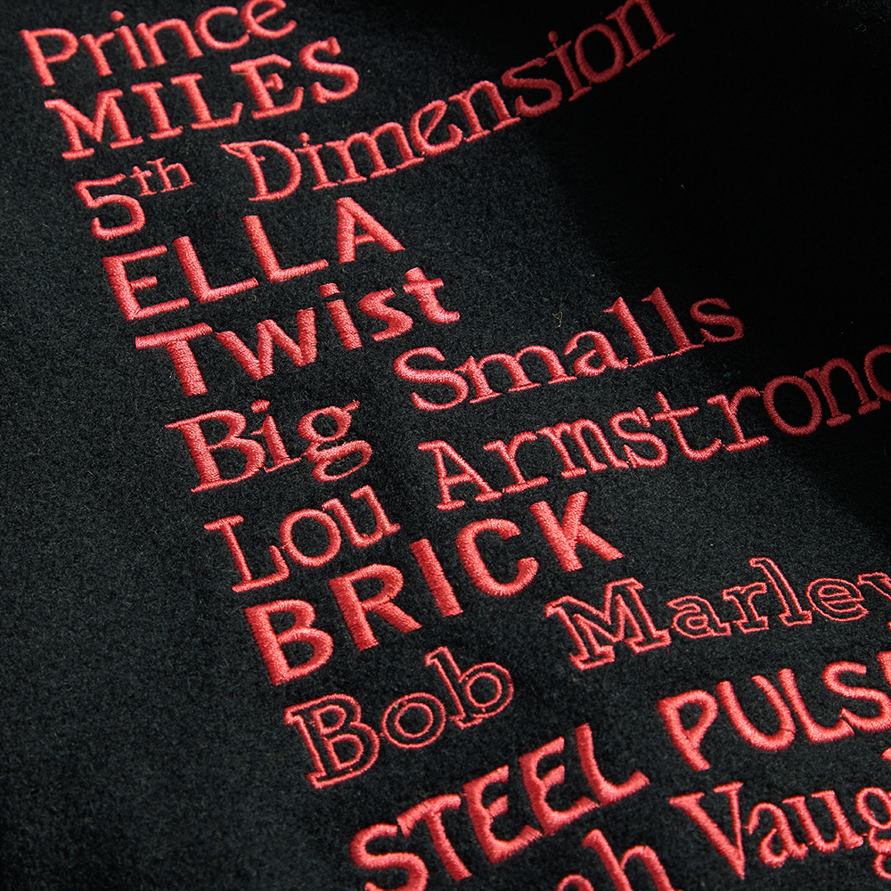 Black Music Letterman Jacket (XX-Large)