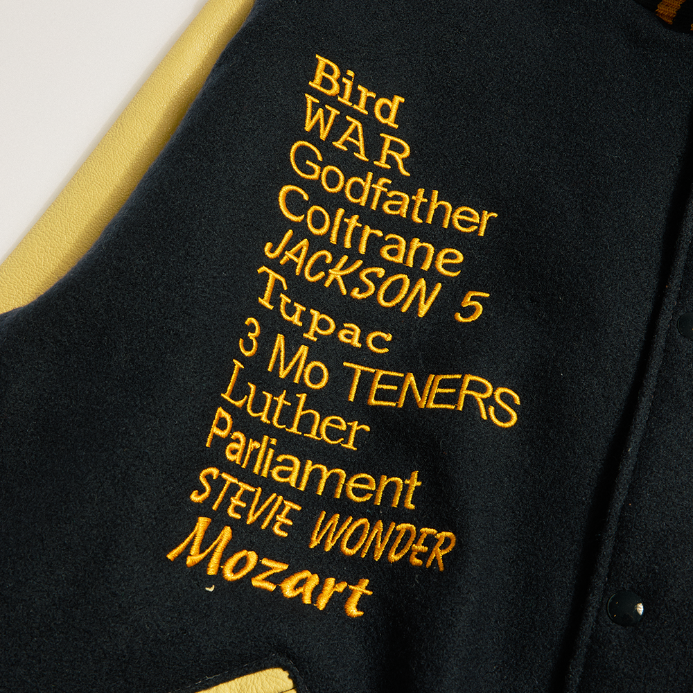 Black Music Letterman Jacket (XX-Large)