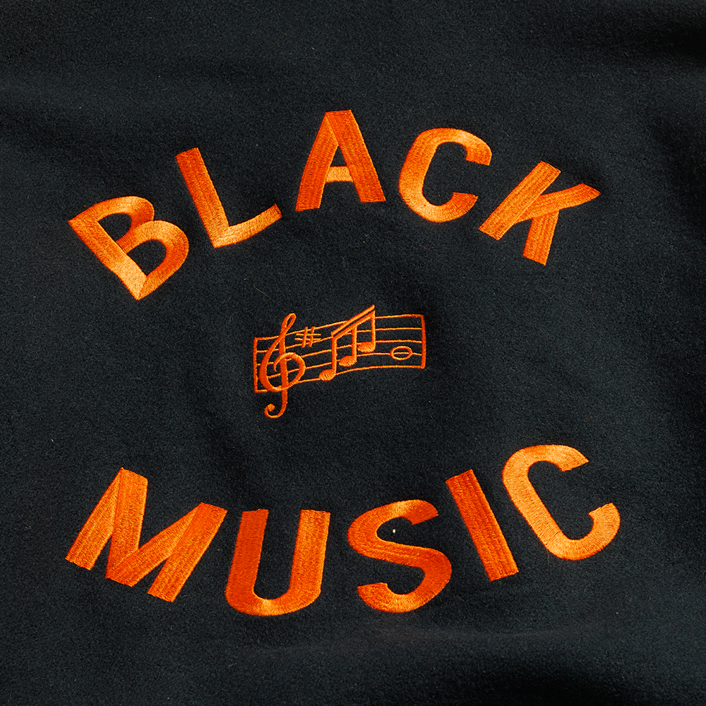Black Music Letterman Jacket (XX-Large)