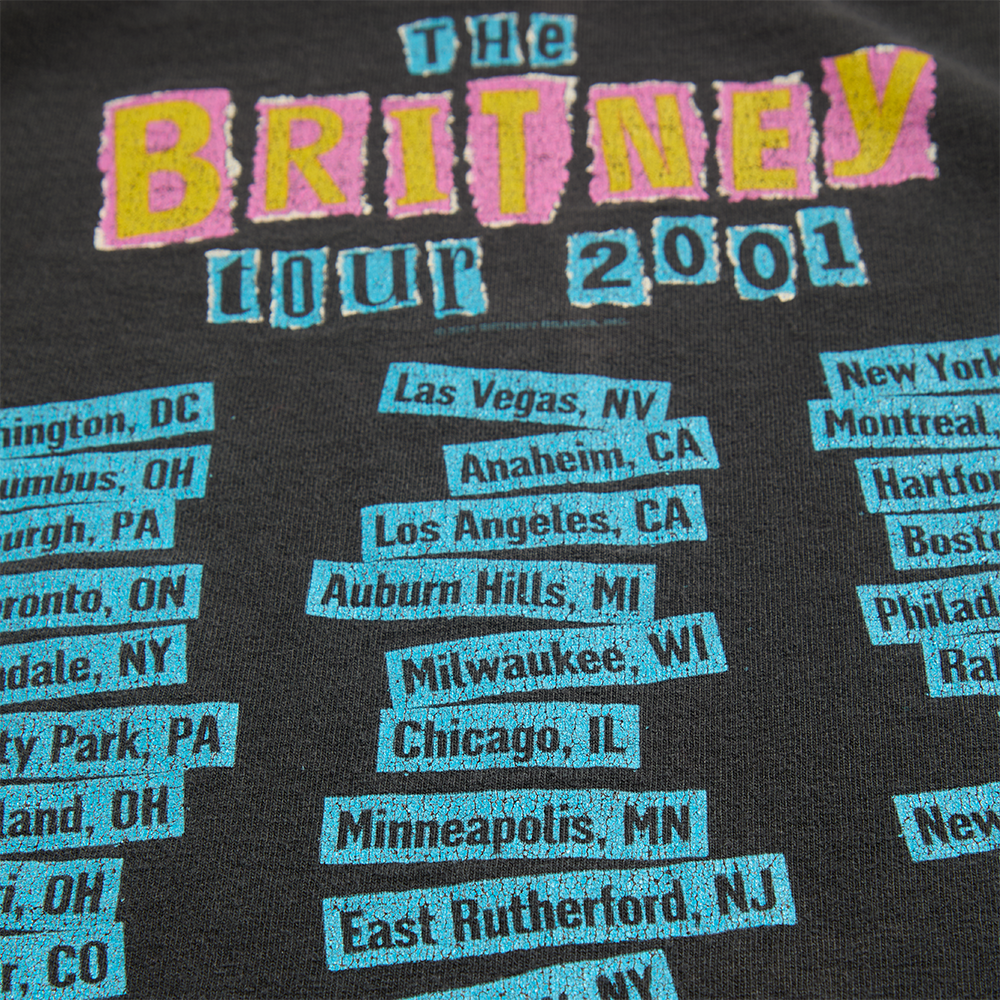 Britney Spears - 2001 Vintage T-Shirt (Medium) Back Detail 2