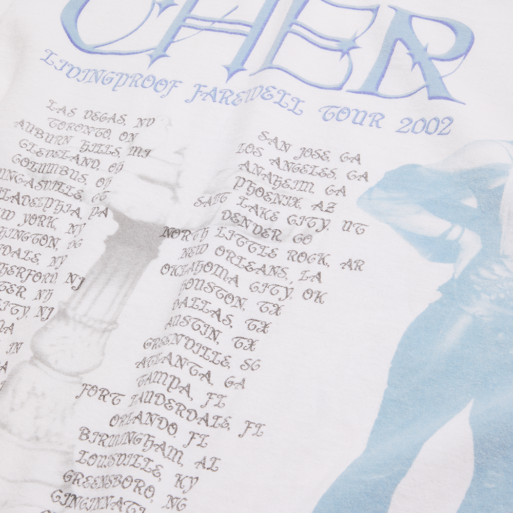 Cher - 2002 Living Proof Farewell Tour T-Shirt (XL) Back Detail