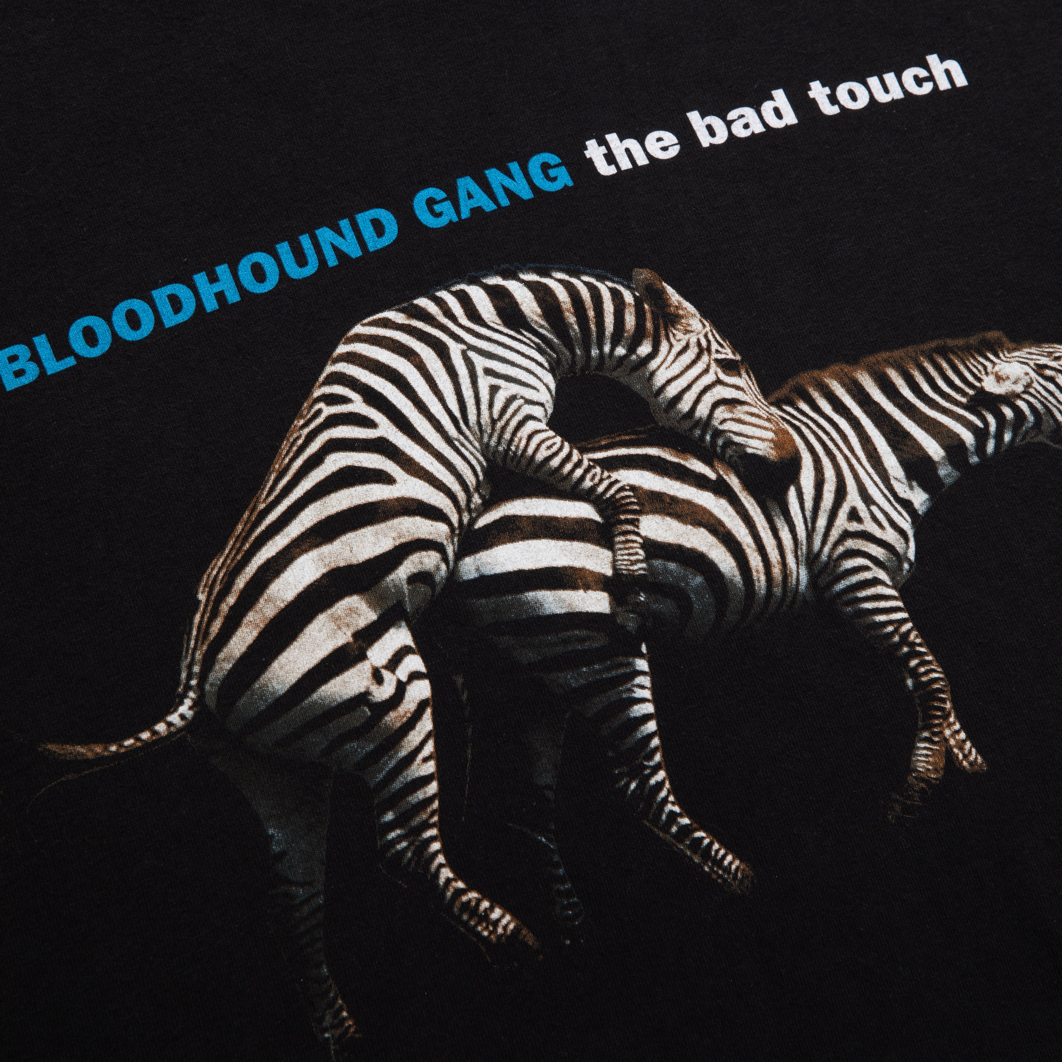 Vintage Bloodhound Gang Zebra T-Shirt (X-Large) Front Detail