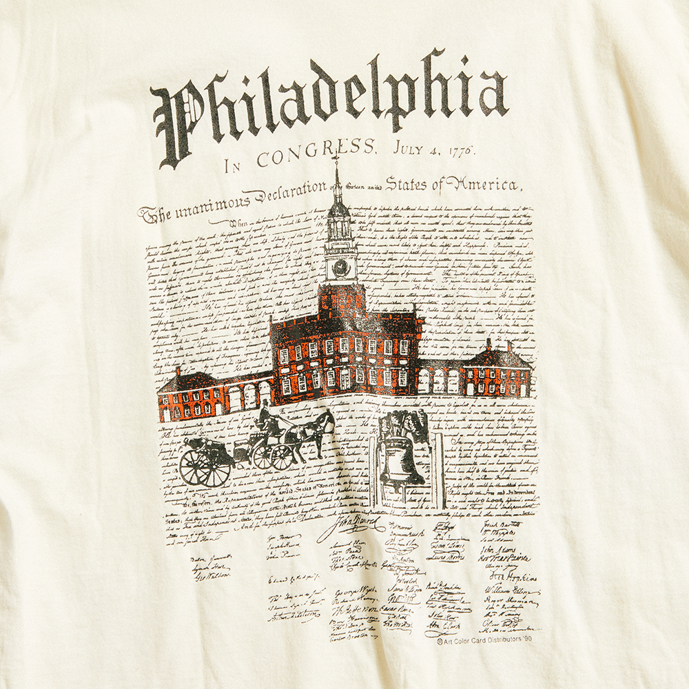 Philadelphia 90's Declaration of Independence T-Shirt (XX-Large)