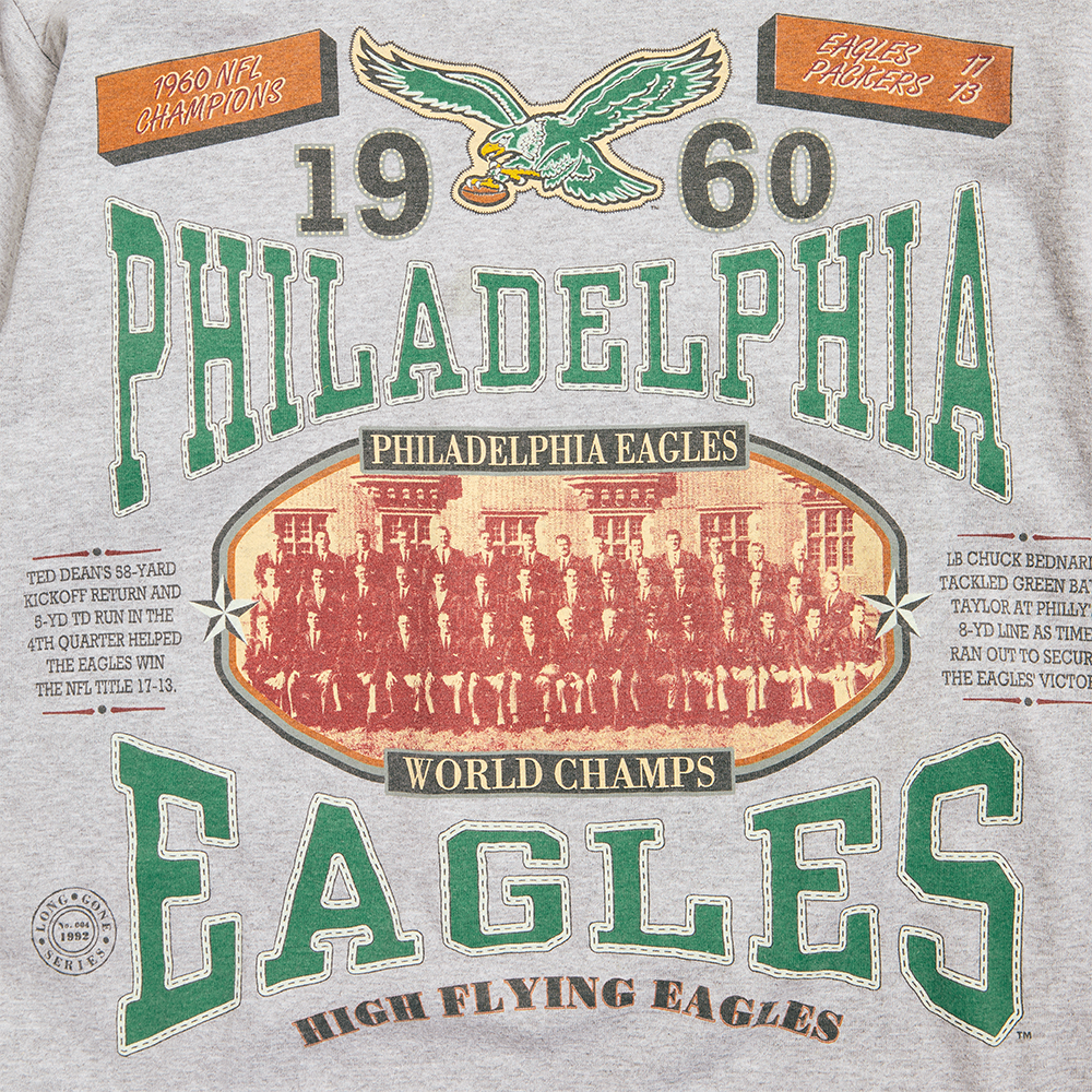 1992 Philadelphia Eagles 3/4 Sleeve T-Shirt - Long Gone Series (X-Large)