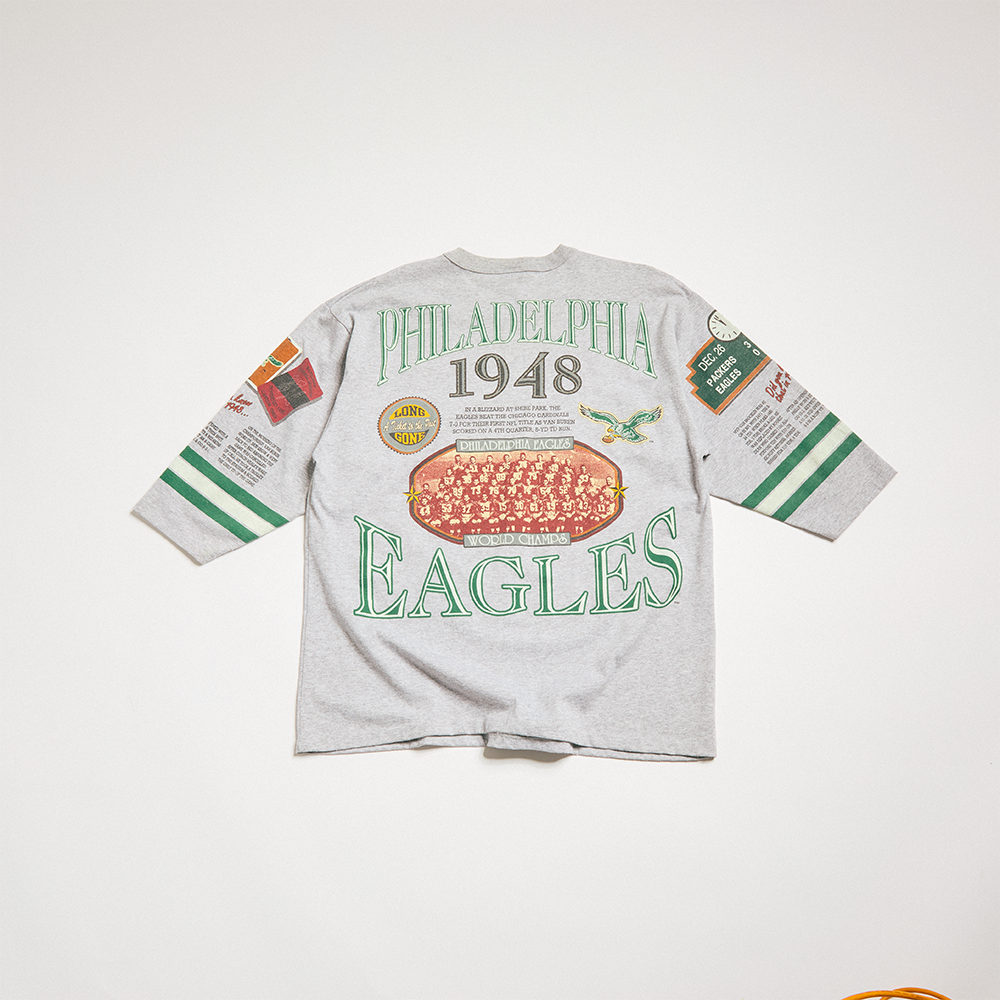 1992 Philadelphia Eagles 3/4 Sleeve T-Shirt - Long Gone Series (X-Large)