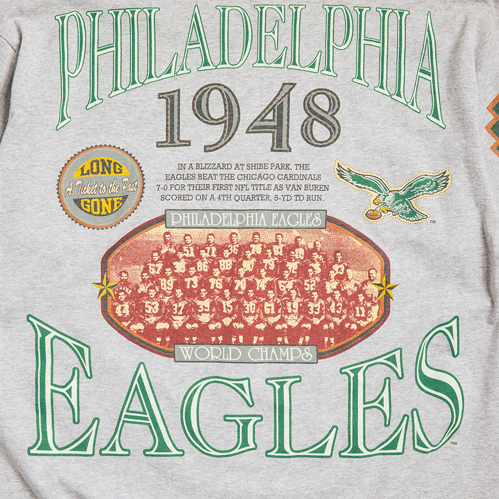 1992 Philadelphia Eagles 3/4 Sleeve T-Shirt - Long Gone Series (X-Large)