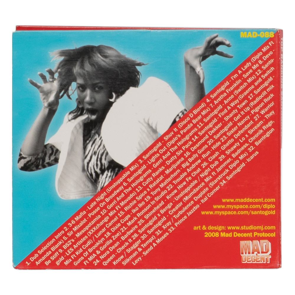 Top Ranking: A Diplo Dub Mixtape CD Back