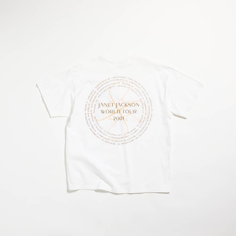 Janet Jackson - 2001 Vintage Tour T-Shirt (X-Large) Back