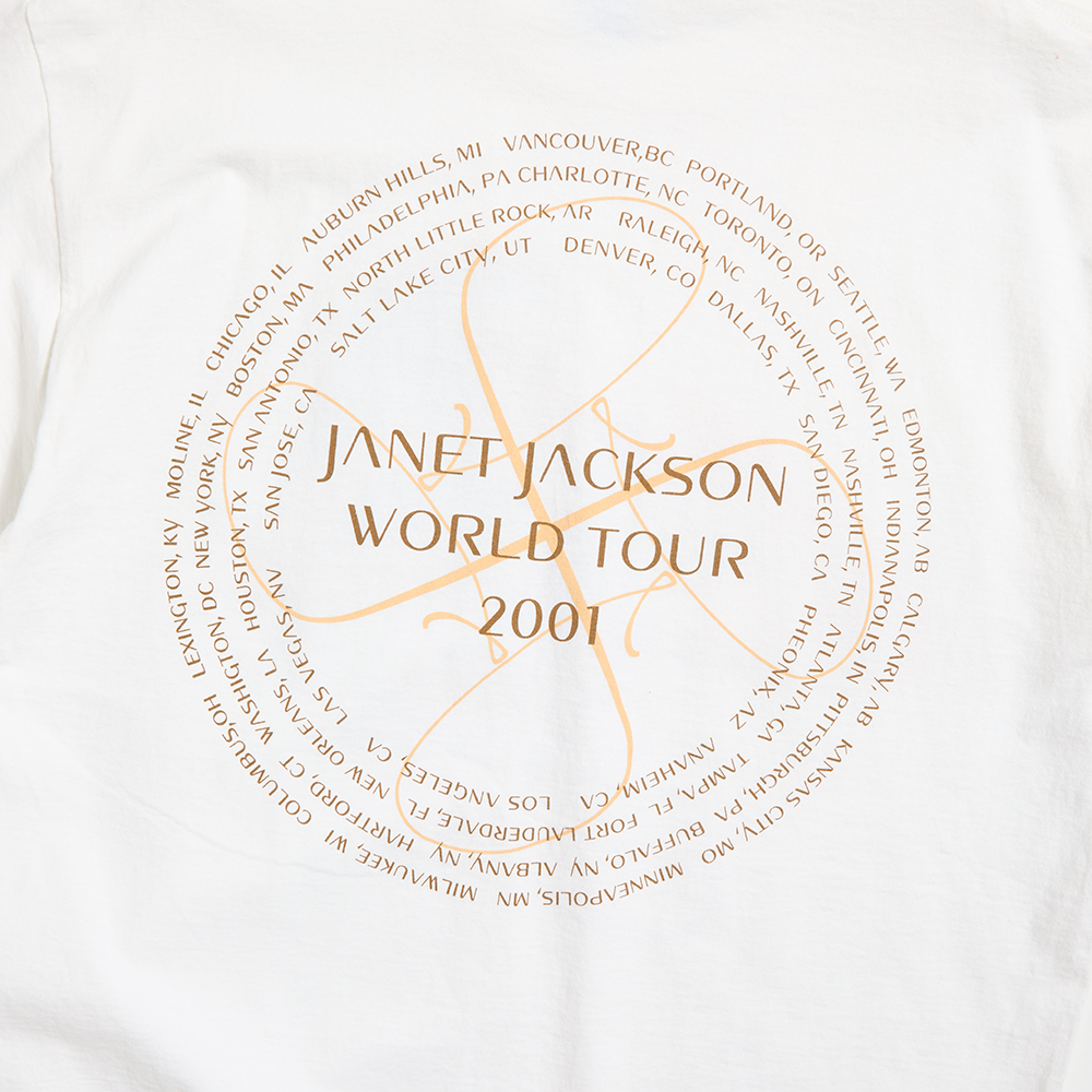 Janet Jackson - 2001 Vintage Tour T-Shirt (X-Large) Back Detail