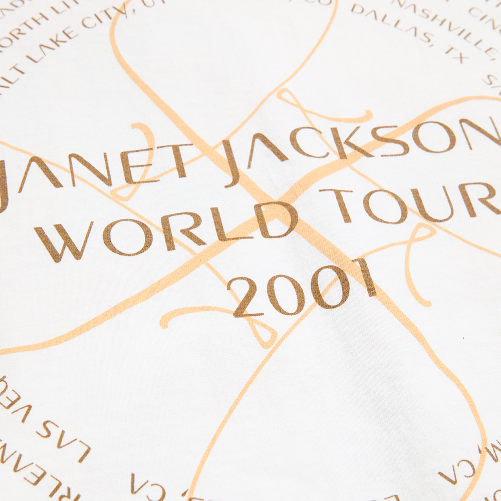 Janet Jackson - 2001 Vintage Tour T-Shirt (X-Large) Back Detail 2