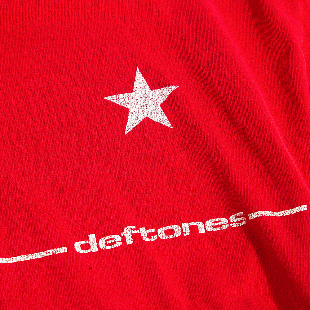 Deftones - 2000 White Pony Red Star T-Shirt (L) Detail